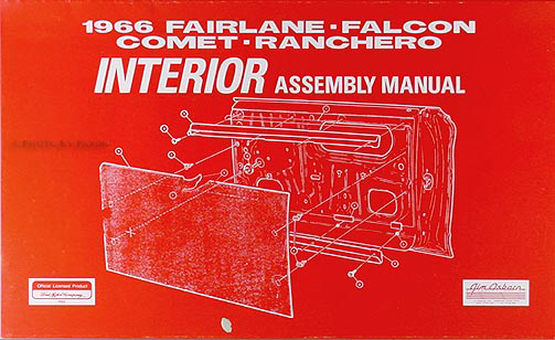 1966 Interior Assembly Manual Fairlane Falcon Ranchero Comet Cyclone