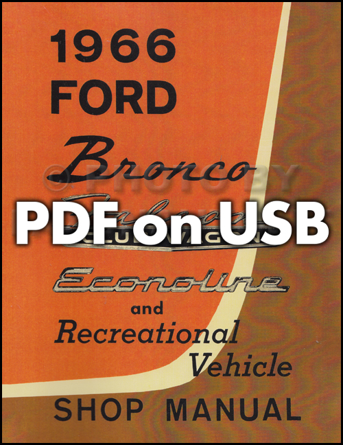 1979 Ford Truck CD Shop Manual 79 F100-350 Pickup Bronco and Van