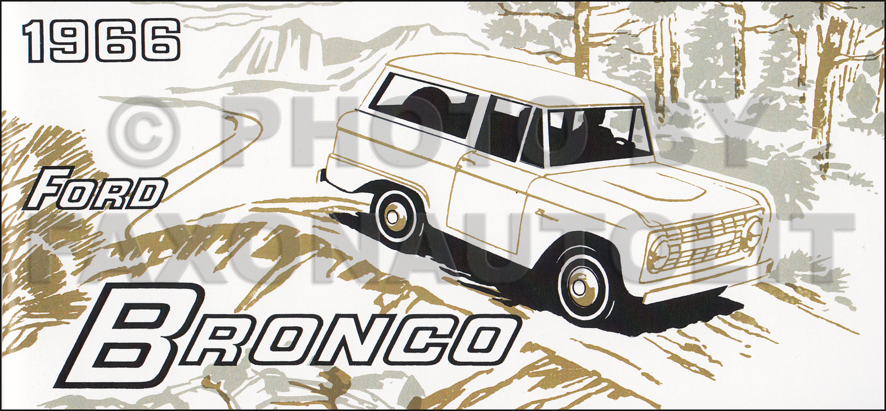 1966 Ford Bronco Owner's Manual Reprint