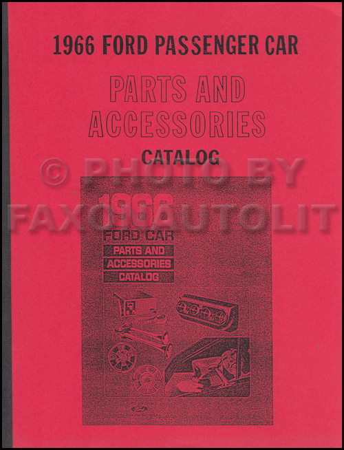 1966 Ford Parts Book Reprint