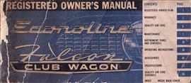 1966 Ford Econoline Owner's Manual Original