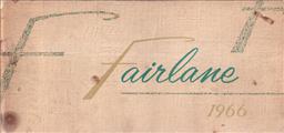 1966 Ford Fairlane Owner's Manual Original