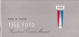 1966 Ford Galaxie and LTD Owner's Manual Original Canadian
