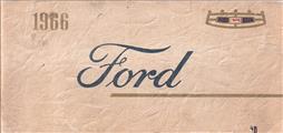 1966 Ford Galaxie and LTD Owner's Manual Original