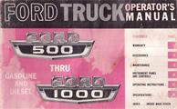 1966 Ford 500-1100 Truck Owner's Manual Original