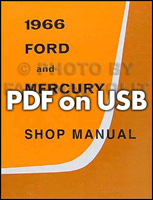 1966 Ford CD-ROM Shop Manual for Cars, Vans, and Econoline