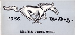 1966 Ford Mustang Owner's Manual Original Canadian