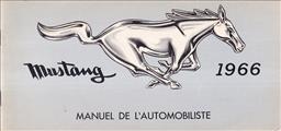 1966 Ford Mustang FRENCH Owner's Manual Original Canadian Manuel de l'Automobiliste