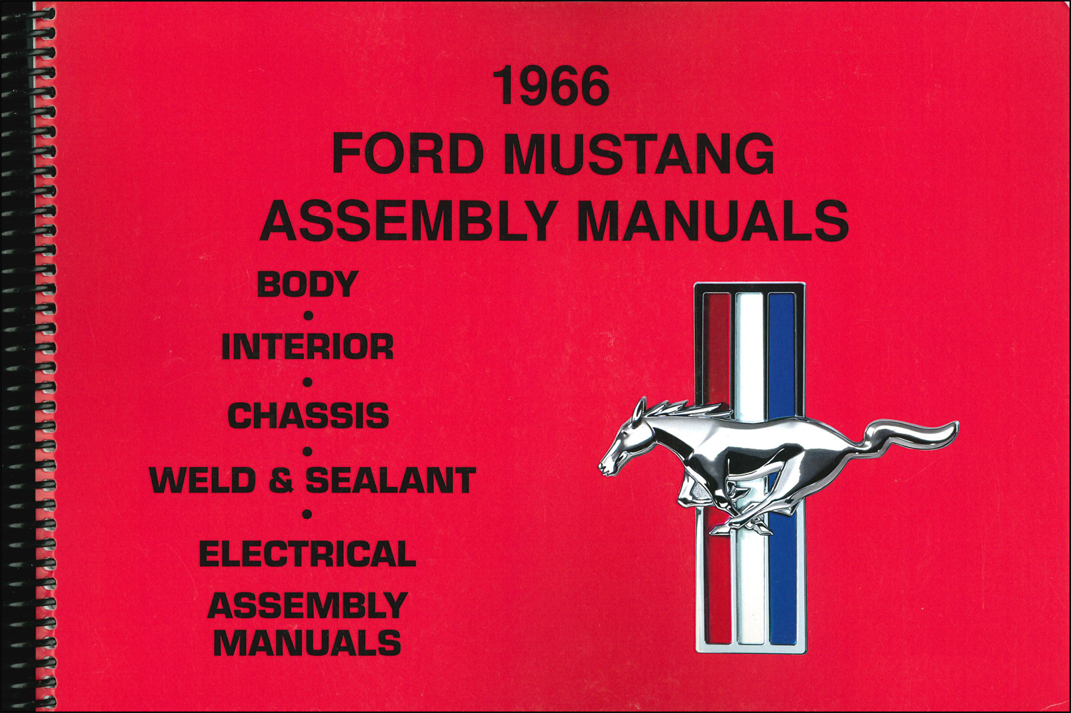 1966 Ford Mustang Exploded View Parts Illustration Manual Reprint