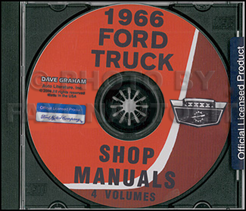 1966 Ford Truck Shop Manual Set on CD-ROM 