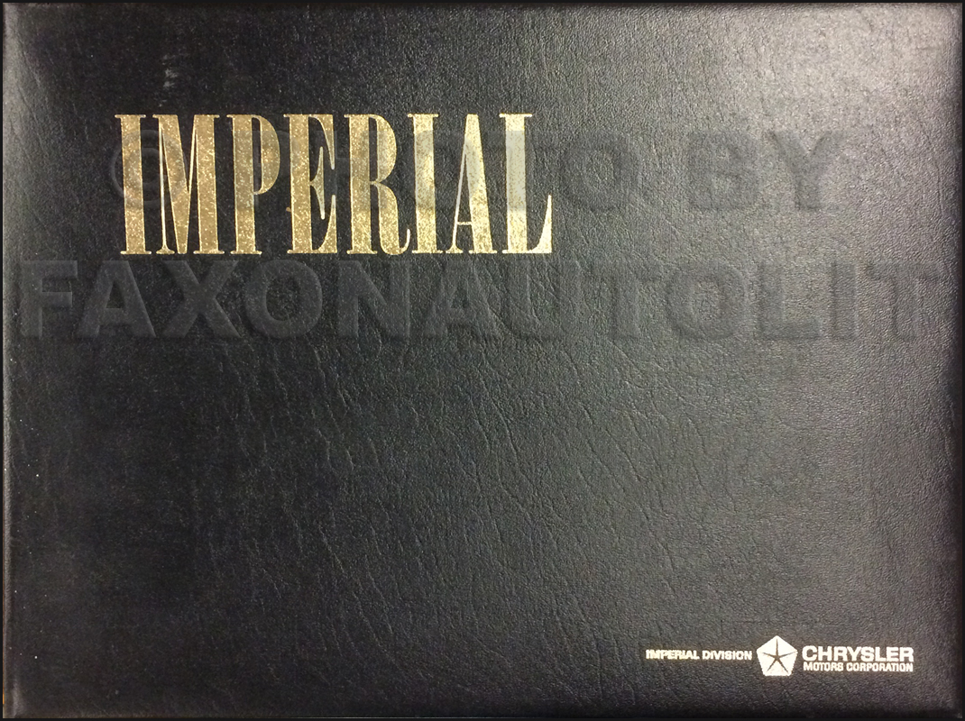 1966 Chrysler Imperial Color & Upholstery Dealer Album Original Large
