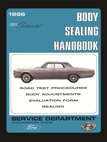 1966 Lincoln Wind Noise and Air Leaks Body Sealing Handbook Reprint