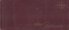 1966 Lincoln Continental Owner's Manual Original