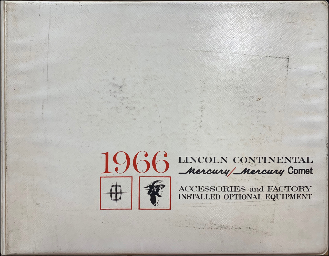 1966 Lincoln Mercury Accessories & Optional Equipment Dealer Album Original