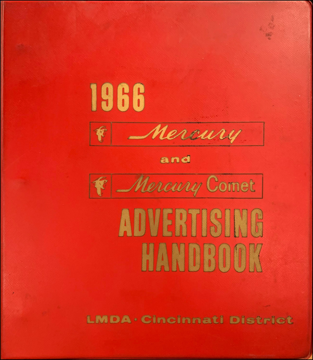 1966 Mercury Advertising Handbook Dealer Album Original