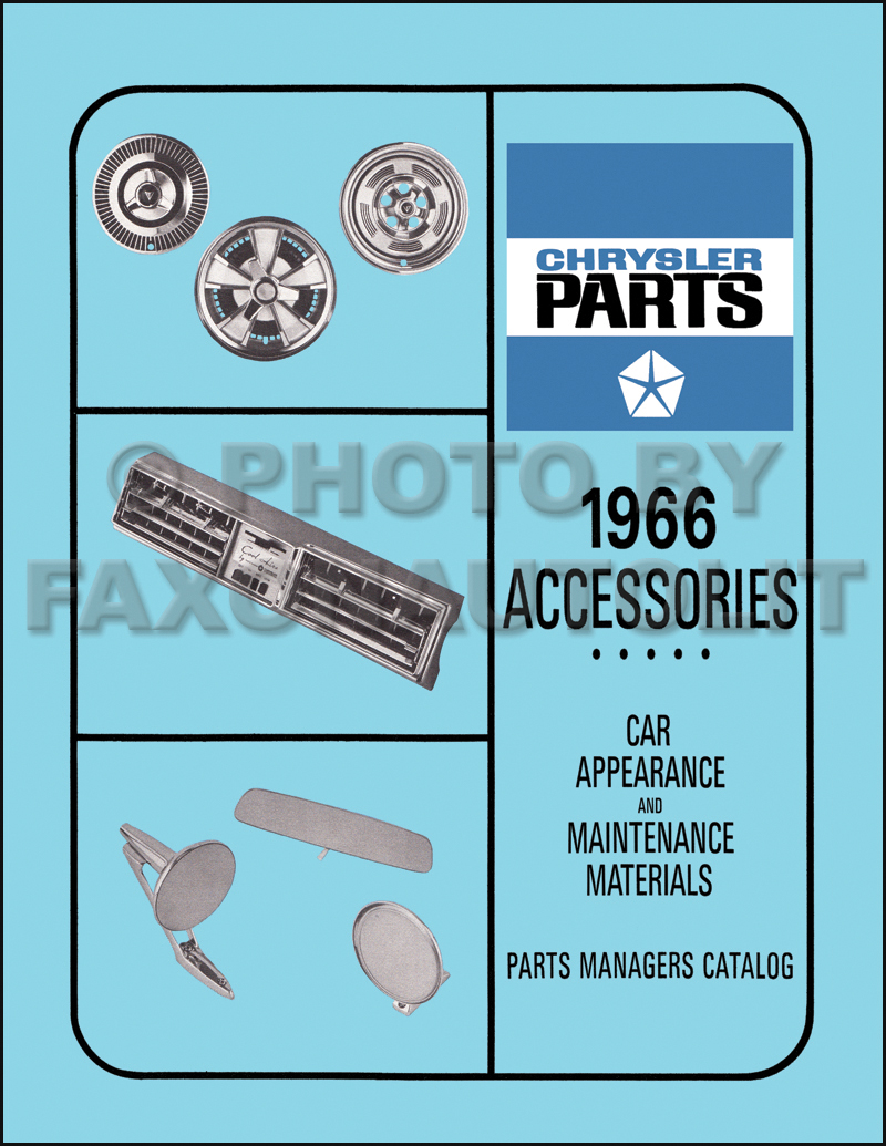 1966 MoPar Accessories Parts Book Reprint