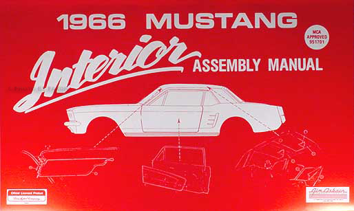 1966 Ford Mustang Interior Assembly Manual Reprint