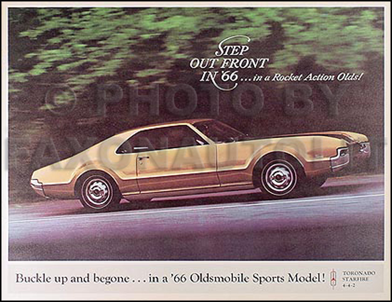 1966 Oldsmobile Sales Catalog Original--Toronado, 442, Starfire