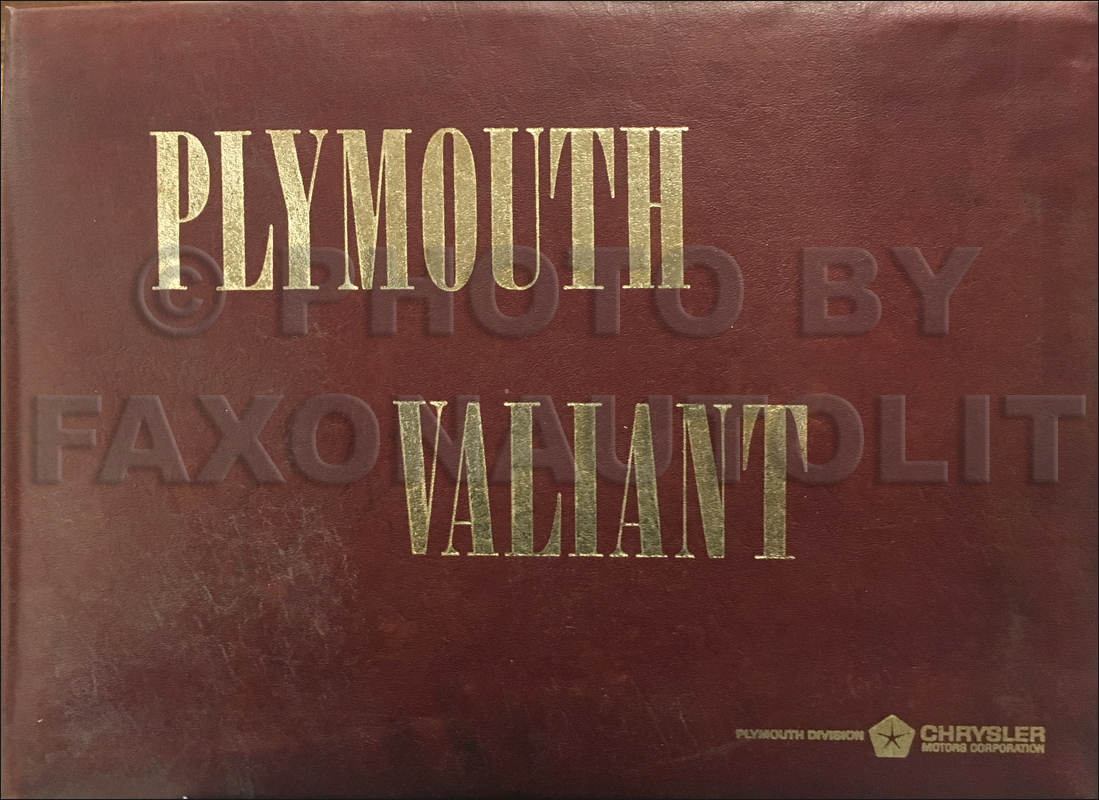 1966 Plymouth Color & Upholstery Dealer Album Original Large Size
