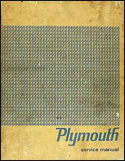 1966 Plymouth Shop Manual Original
