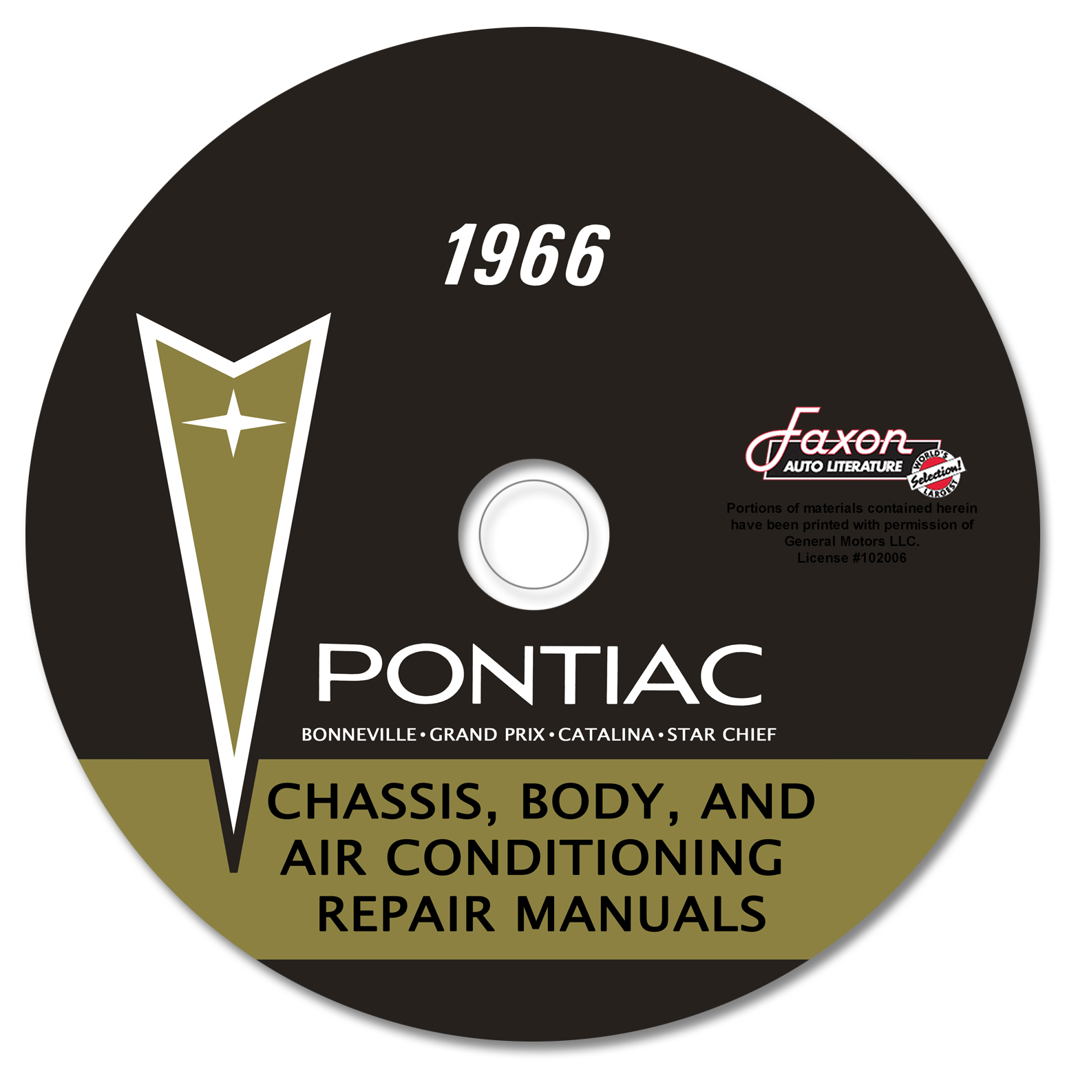 1966 Pontiac CD-ROM Body, A/C & Shop Manual for all models
