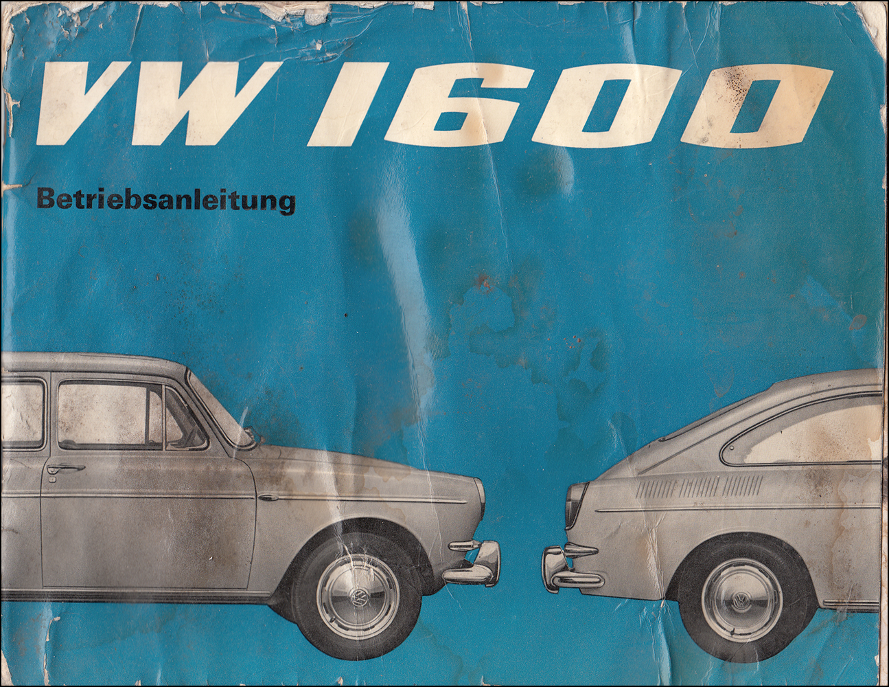 1966 Volkswagen 1600 Fastback and Squareback/Variant Owner's Manual Original GERMAN VW Type 3