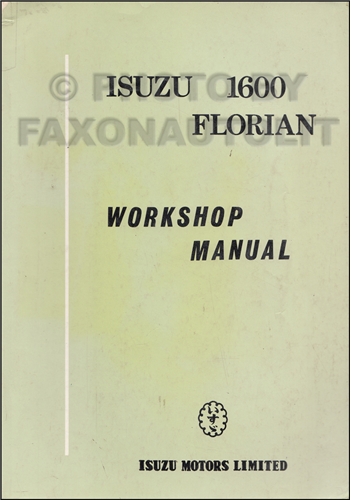 1982 Isuzu P'up Repair Manual Original