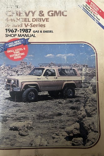 Clymer Tune-Up & Maintenance Chevy and GMC 4-Wheel Drive K and V Series 1967-1987 Gas and Diesel Shop Manual