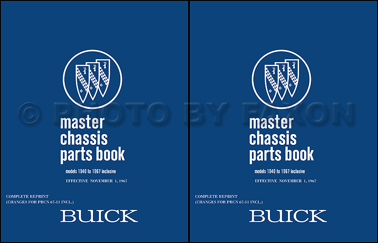 1961-1967 Buick Chassis Parts Book Reprint