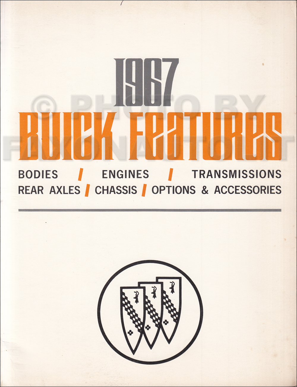 1967 Buick Features Manual Original