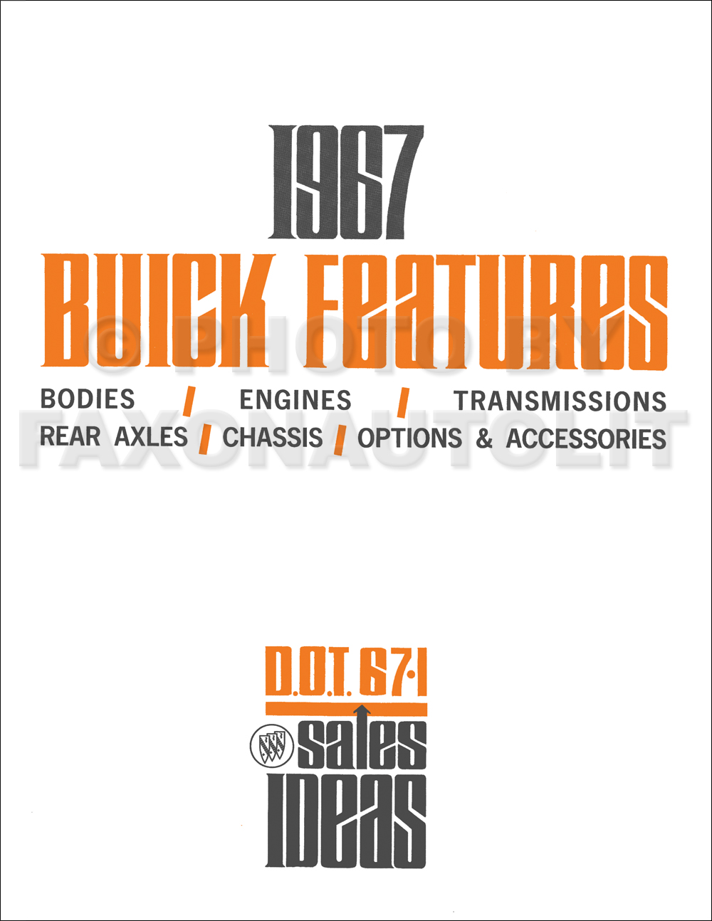 1967 Buick Features Manual Reprint