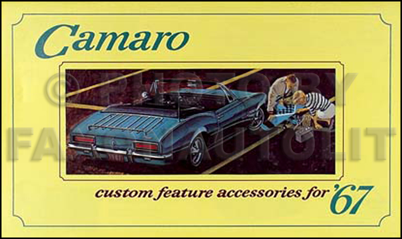 1967 Camaro Reprint Accessory Brochure Set with RS, SS, Z28