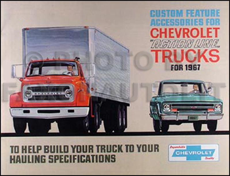 1967 Chevrolet Truck Reprint Accessories Catalog El Camino Pickup Van