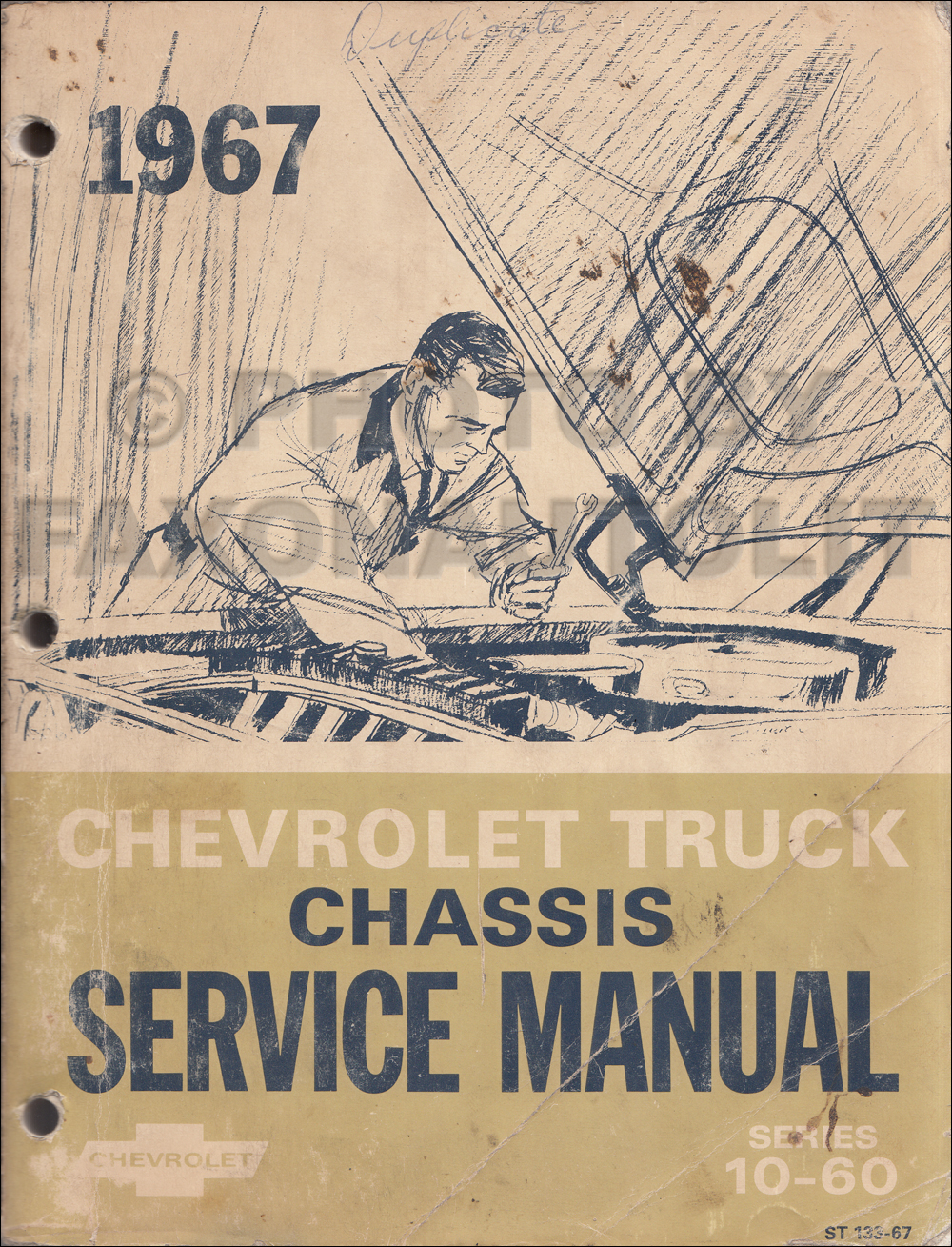 1967 Chevy 10-60 Truck Shop Manual Original 