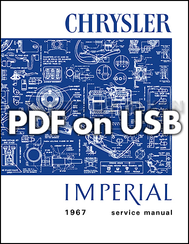 1967 Chrysler and Imperial Shop Manual on CD 