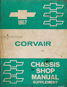 1967 Chevrolet Corvair Car Shop Manual Original Supplement