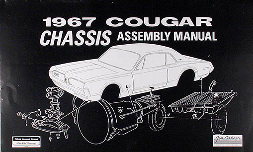 1967 Mercury Cougar Chassis Assembly Manual Reprint