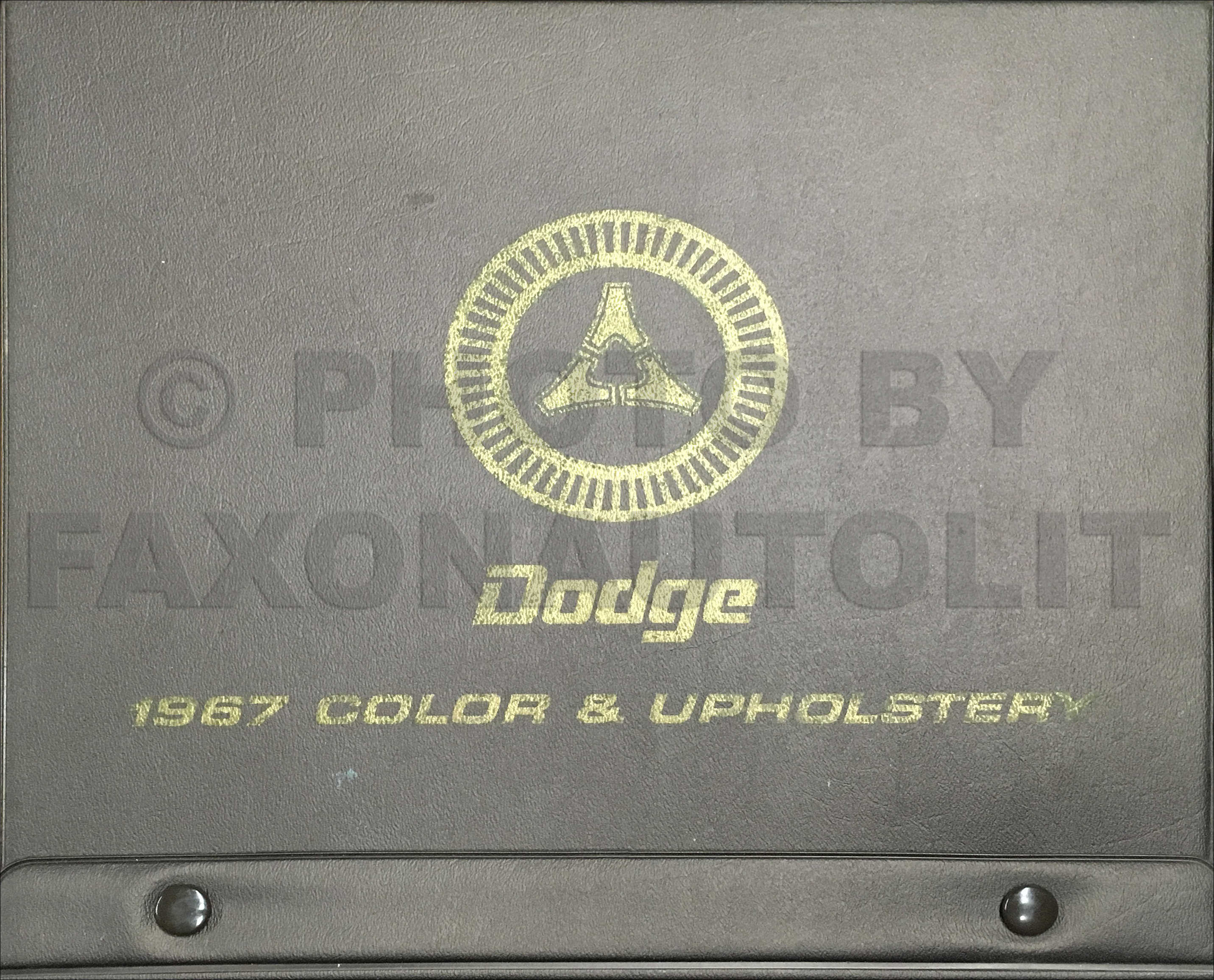 1967 Dodge Color & Upholstery Dealer Album Original