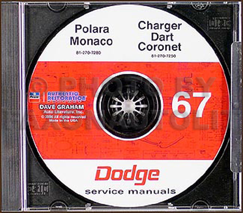 1967 Dodge CD Shop Manual for all models