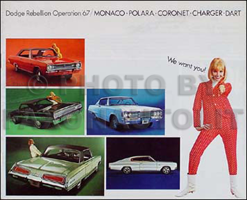 1967 Dodge Original Sales Catalog Coronet, R/T, Charger, Dart, Polara, Monaco