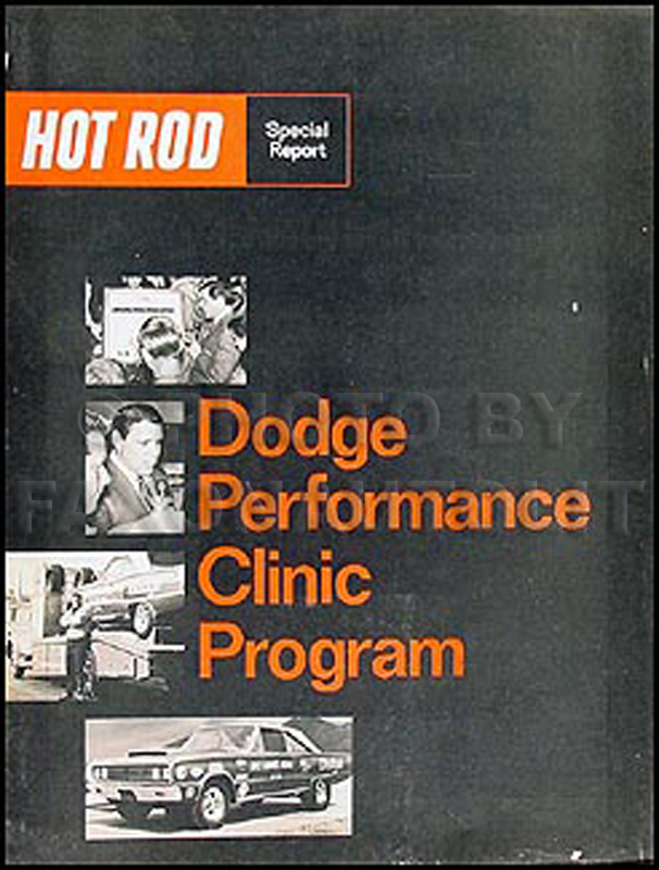 1967 Dodge Hot Rod Performance Clinic Program Original Sales Catalog