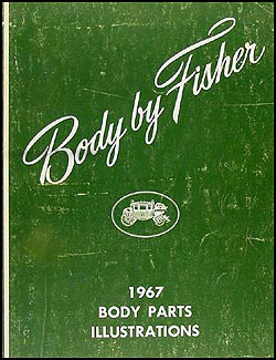 1967 Fisher Body Body Parts Illustrations Book Original