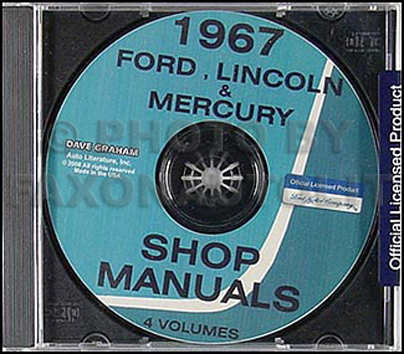 1967 Ford CD Shop Manual Galaxie LTD Monterey Park Lane Tbird 