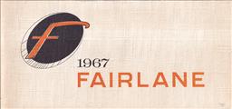 1967 Ford Fairlane 500 XL GT, & Ranchero Owner's Manual Original