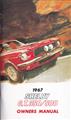 1967 Ford Mustang Shelby GT350/GT500 Owner's Manual Reprint