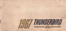 1967 Ford Thunderbird Owner's Manual Original