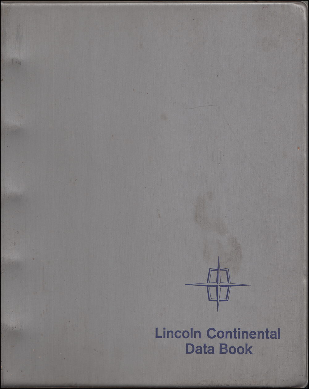 1967 Lincoln Continental Data Book Original