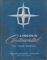 1967 Lincoln Continental Shop Manual Original