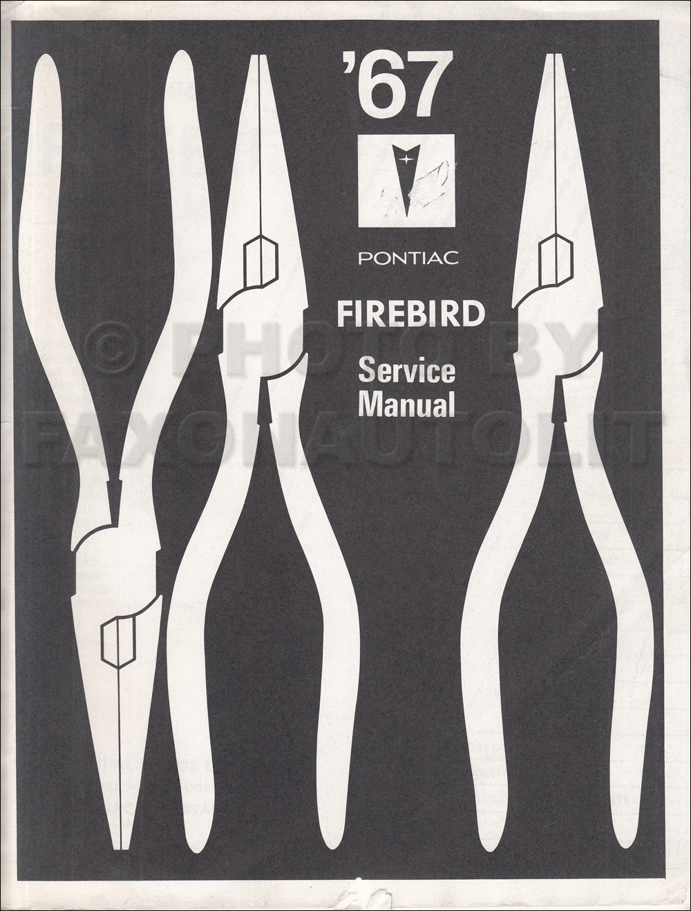 1967 Pontiac Firebird Repair Shop Manual Reprint Supplement Stapled