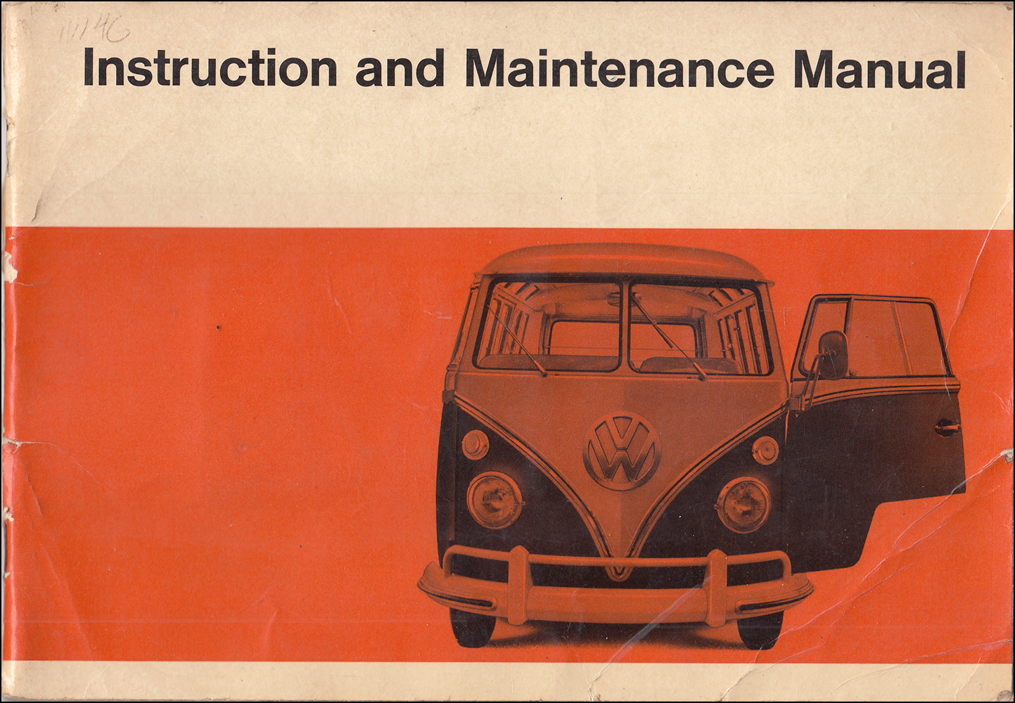 1967 Volkswagen Bus Owner's Manual Original T2 Type 2 Transporter